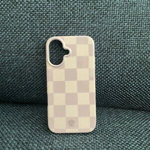 Velvet Caviar iPhone 16 Lilac Vibe Checkered Case